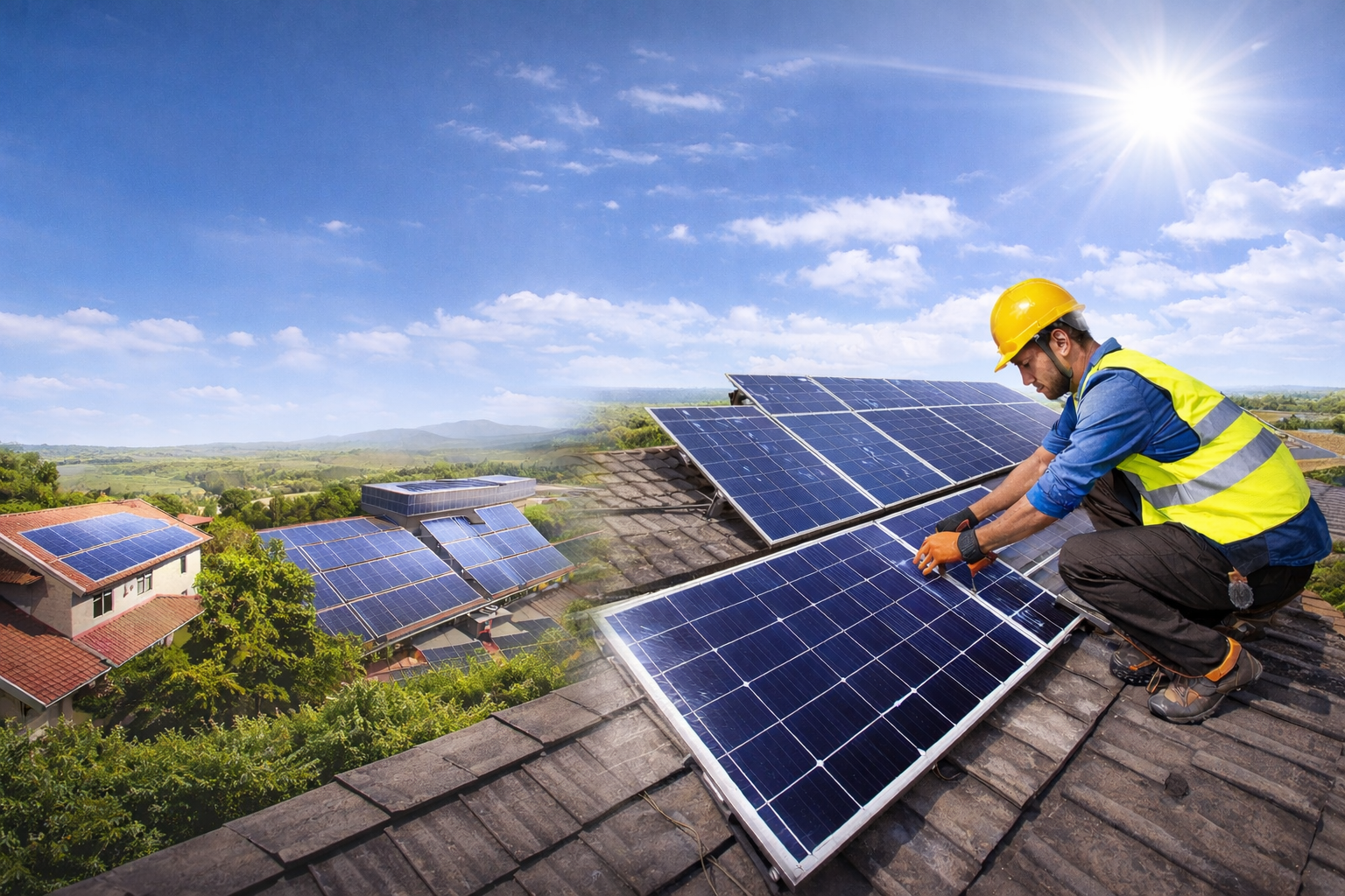 Ilustrasi Dashboard Solar Future